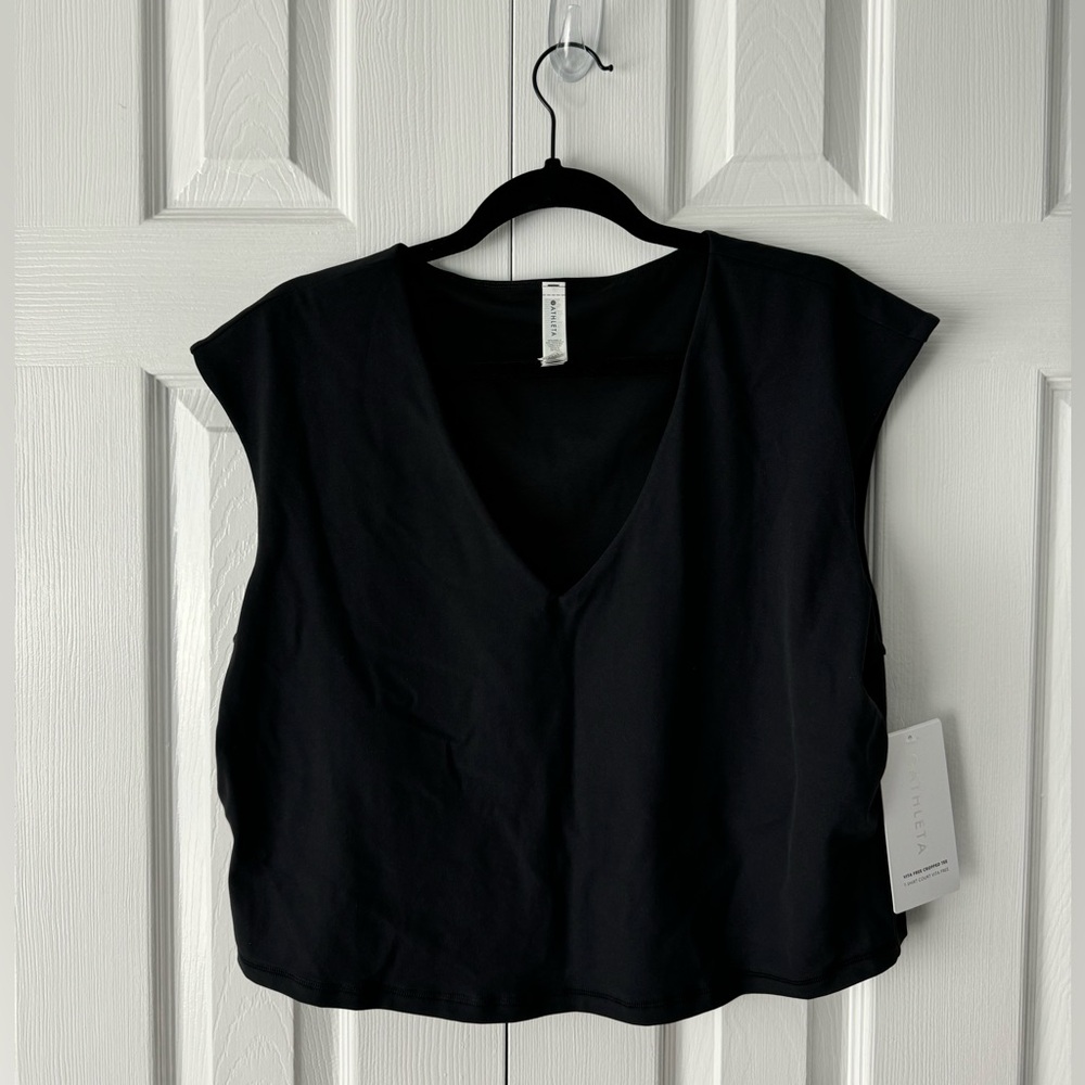 Athleta Vita Free Cropped Tee Sleeveless Muscle Shirt